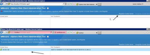 How To register VMware vSphere Web Client with vCenter Server