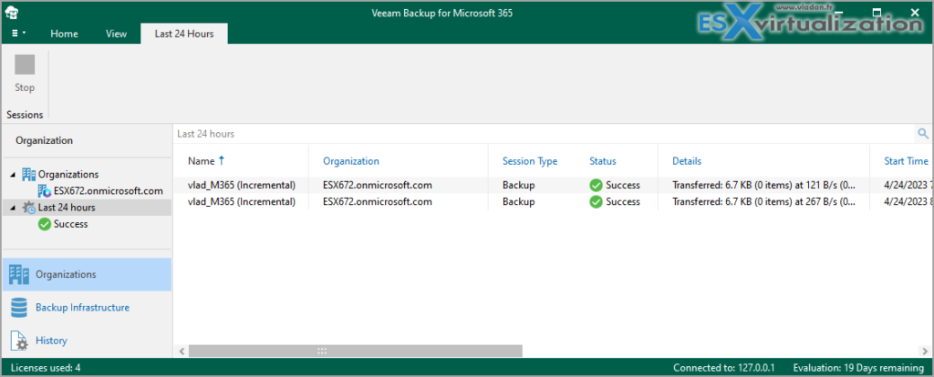 Veeam Backup for Microsoft 365 v7 Product Review - ESX Virtualization