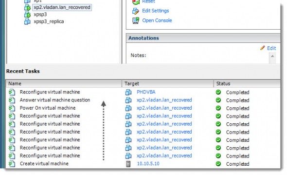 PHD Virtual Backup 6.0 - Instant VM Recovery with PHD Motion