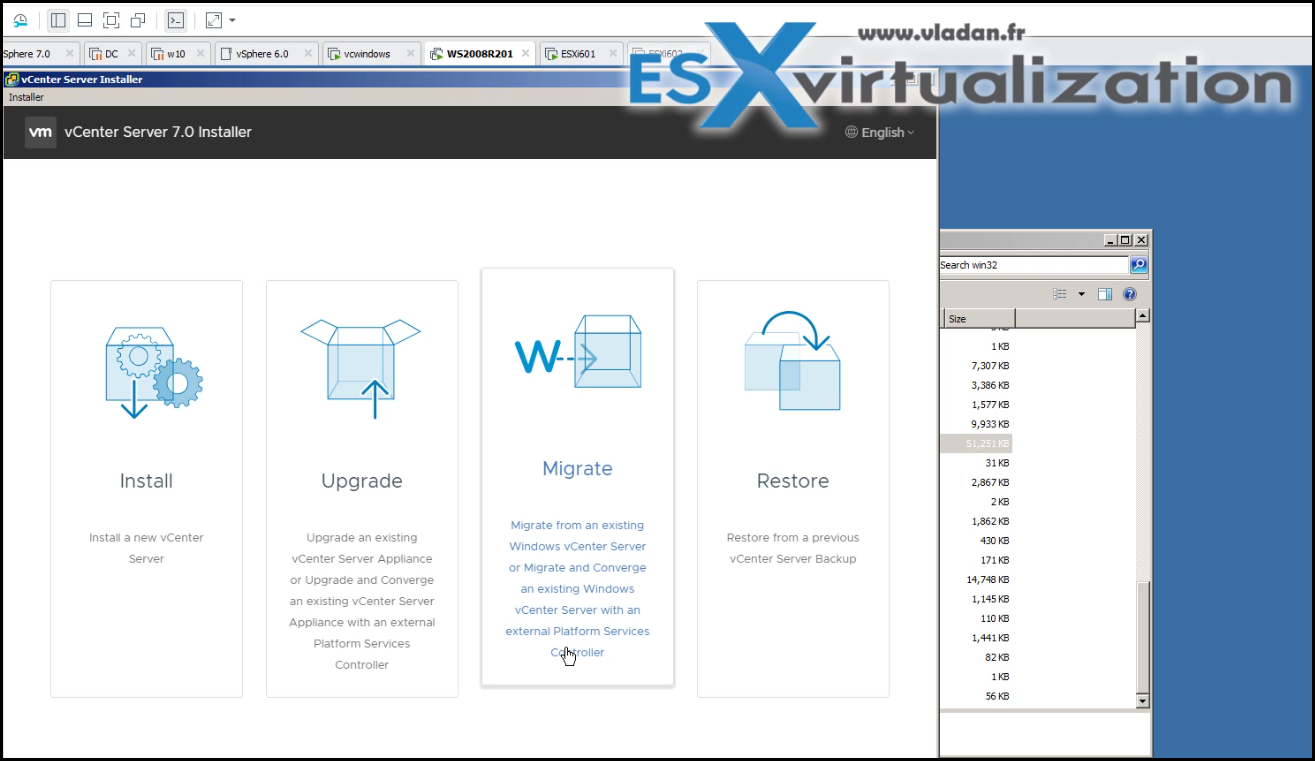 vcenter 6.5 migrate multiple vm