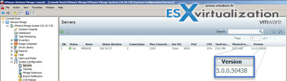 VMware Mirage Upgrade to Version 5.0