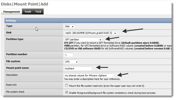 How to build a NAS device for VMware vSphere home lab