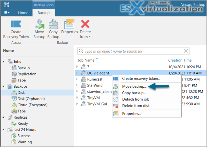 Veeam Backup - Move backups to new repo