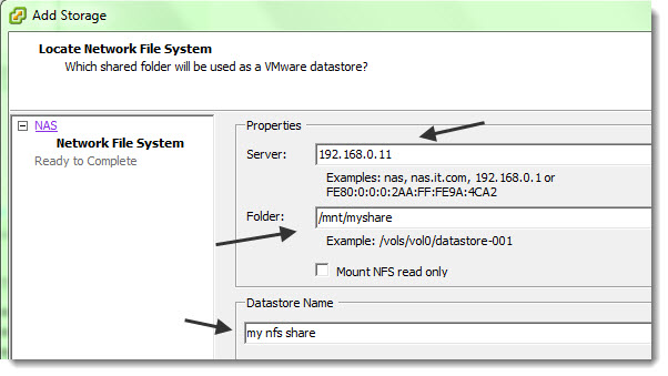How to configure ESX host to access NFS storage VMware vSphere