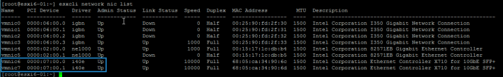 ESXi Networking Commands