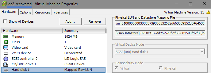 Nakivo Flash VM Boot - Recovered VMs disk