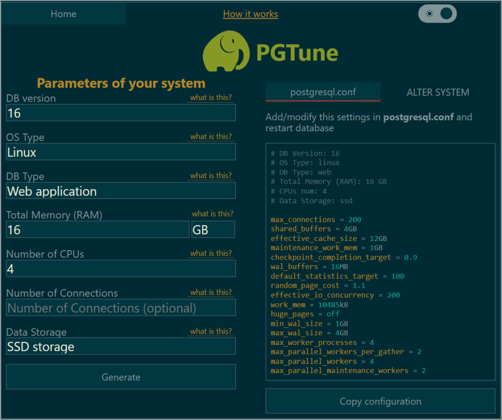 Use FREE PGTune To Optimize PostgreSQL DBs - External PG Optimizer ...