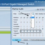 Port to vlan menu