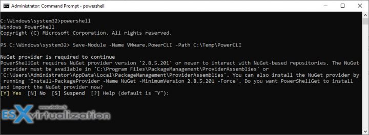 How to install PowerCLI via PowerShell