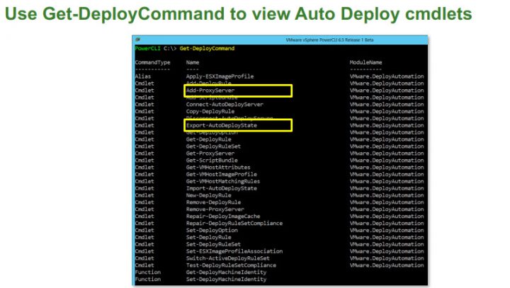 PowerCLI AutoDeploy cmdlets