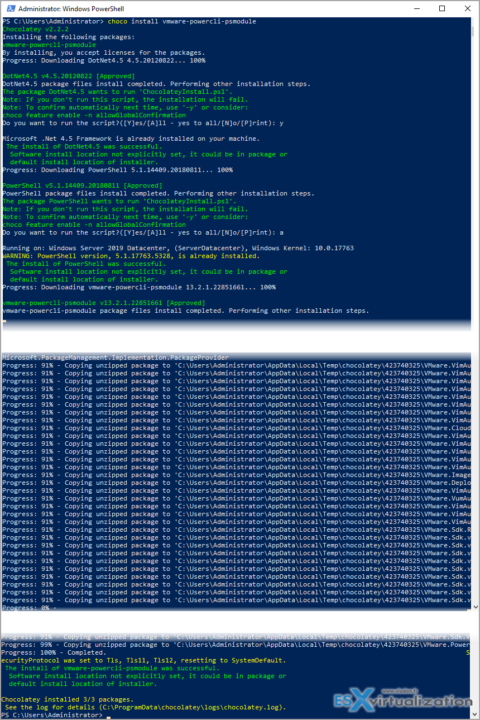 How to use Chocolatey to install PowerCLI and connect to your vCenter Server