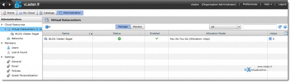 Private Virtual Cloud Datacenter Connection at Stratogen