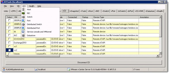 RVTools 3.2 released - a Free Tool for VMware vSphere Infrastructure