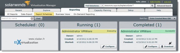 Virtualization manager by Solarwinds