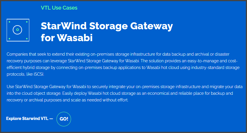 Protect your Backups with Wasabi Immutable Storage Buckets and StarWind ...