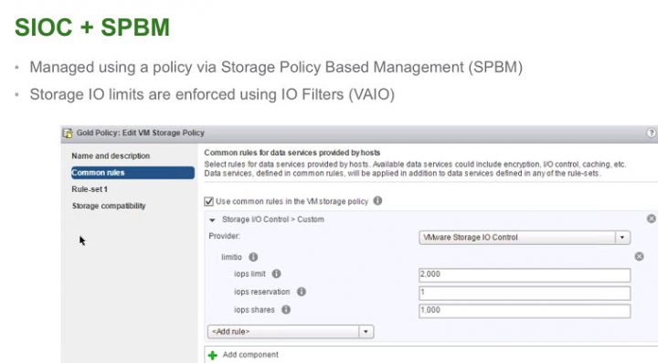 VMware vSphere 6.5 - Storage IO Controll