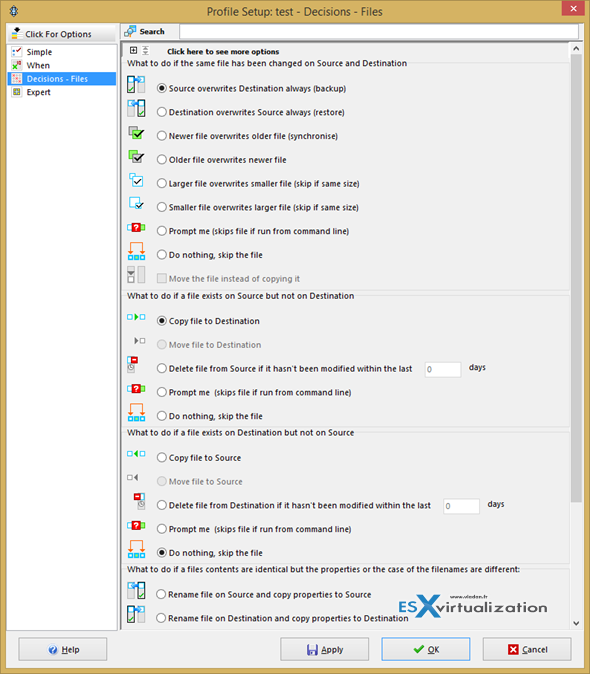 SyncBack - Creating Backup Profile