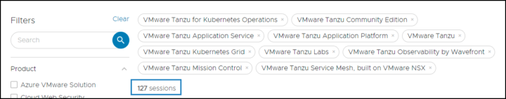 Tanzu Sessions VMware EXPLORE 2022