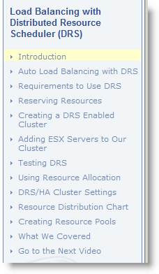 Train Signal best selling VMware vSphere 4 video learning course. Great way to start prepare to pass VMware VCP 4 exam