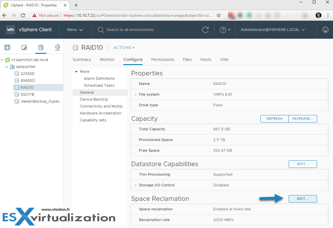 vmware esxi 5 reclaiming thin provisioned disk unused space vmware esxi 5 reclaiming thin provisioned disk unused space