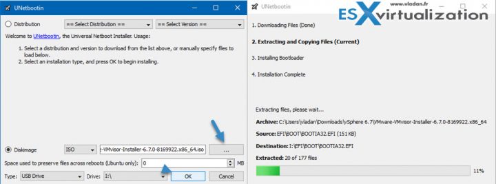 Create a Bootable ESXi Installer USB Flash Drive