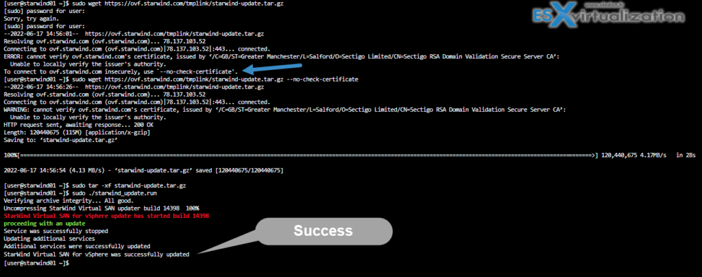 How to update StarWind VSAN - VMware or Hyper-V - ESX Virtualization