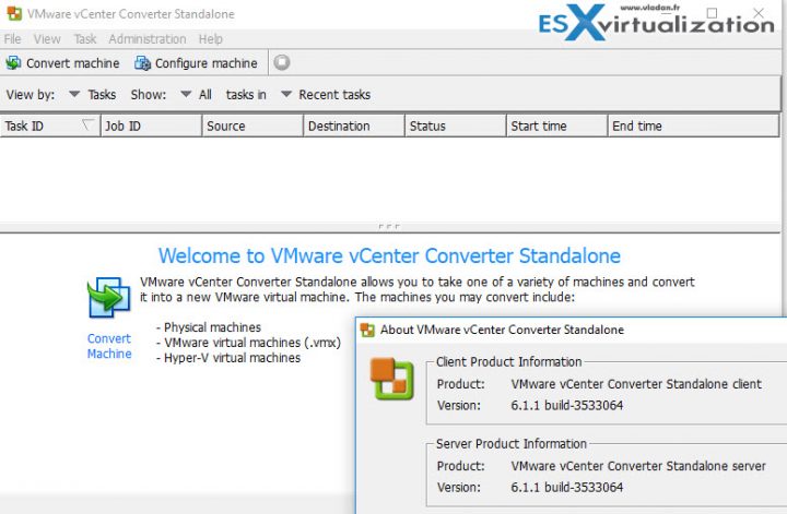 V2V Migration with VMware converter