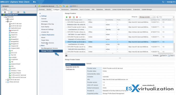 VCP6.5-DCV Storage providers