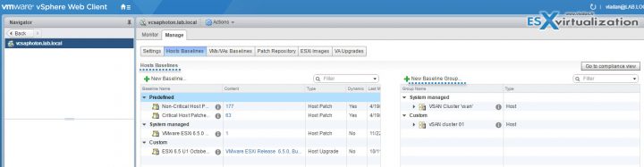 VCP6.5-DCV baselines