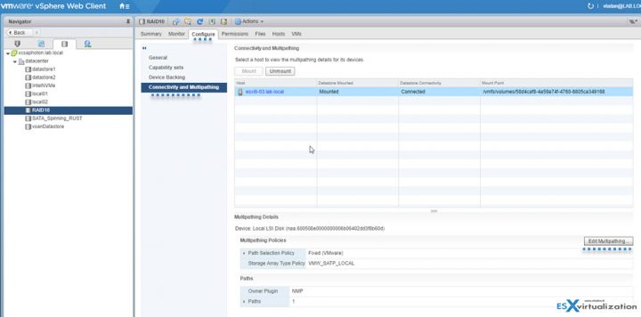 VCP6.5-DCV multipathing