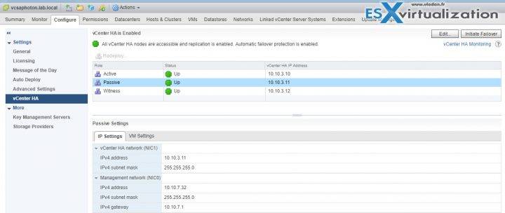 VCSA HA patching process