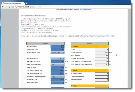 VDI calculator video by Andre Leibovici