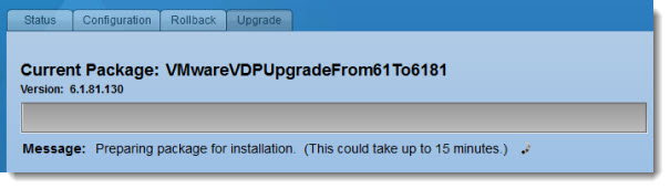 VMware VDP Upgrade