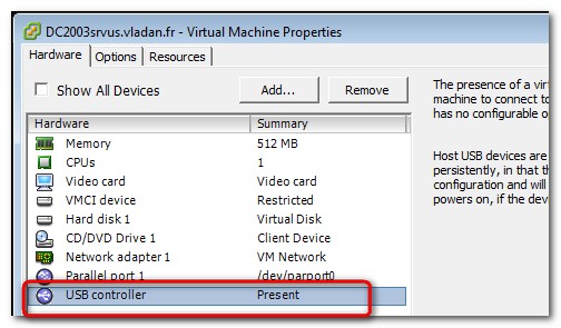 VM hardware version 7