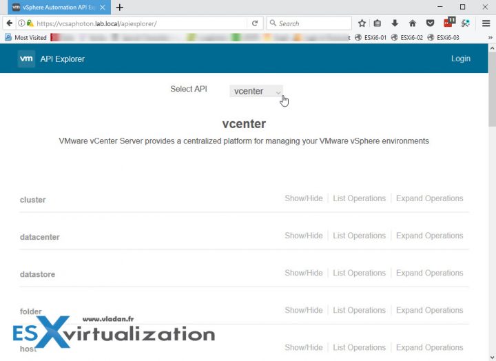 VMware API Explorer