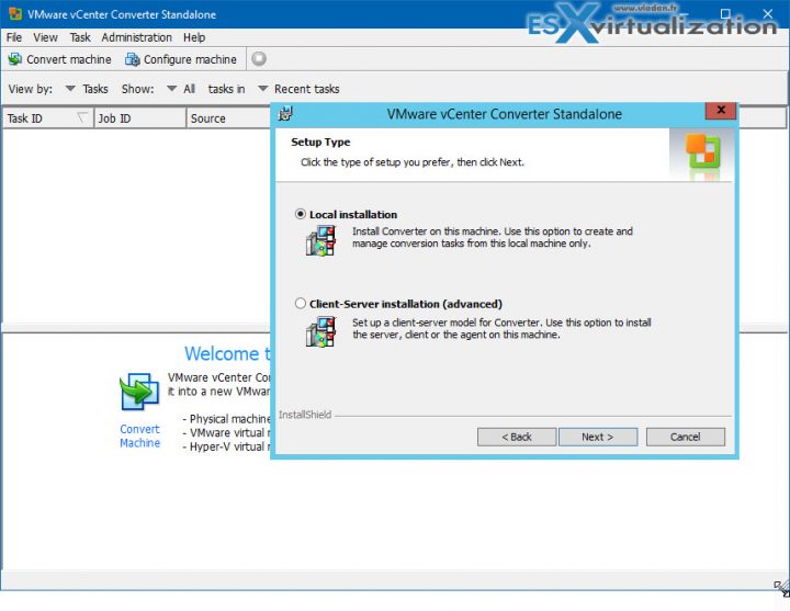 VMware Converter Setup