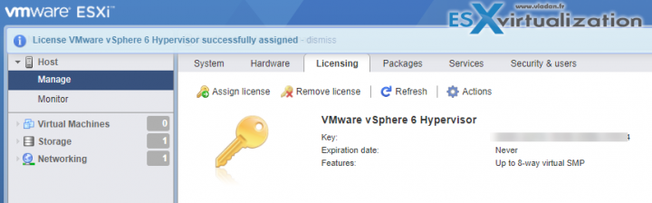 VMware ESXi Free License