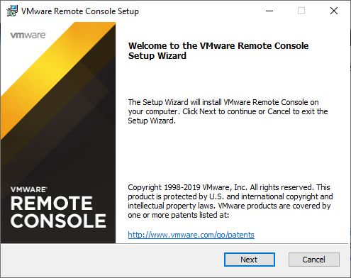 VMware Remote console Installer