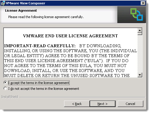 How to install VMware view composer