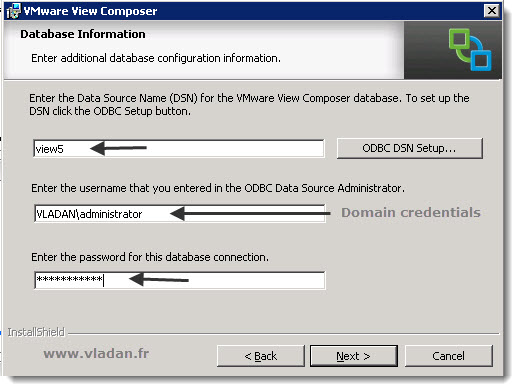 How to install VMware view composer