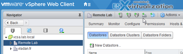 VMware cluster with two datacenters