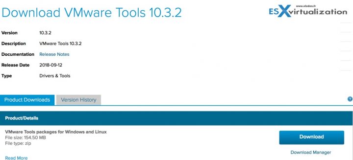 VMware tools 10.3.2