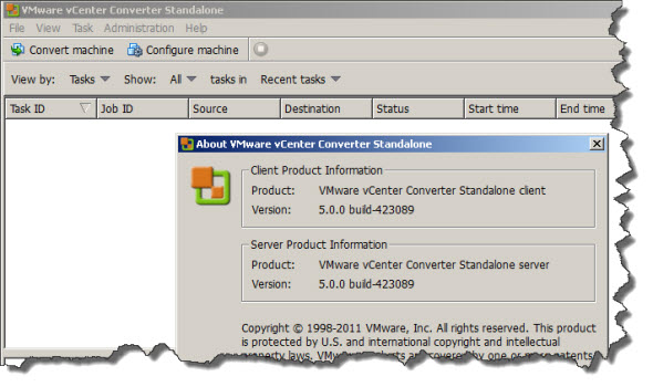 vmware vcenter converter standalone 5.0