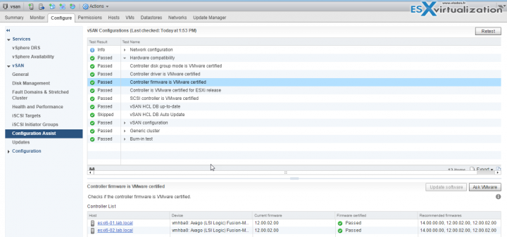 VMware vSAN HCL