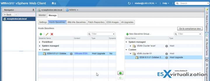 VMware vSAN Host baselines