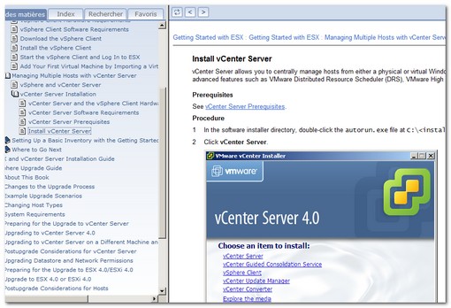 VMware vSphere Oline Library how to install vCenter Server