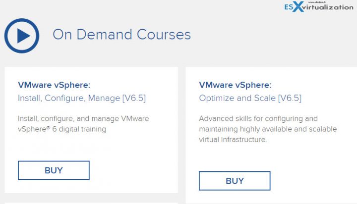 VMware On Demand Courses