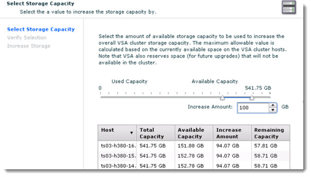 vSphere Storage Appliance - VSA5.1 increasing storage capacity