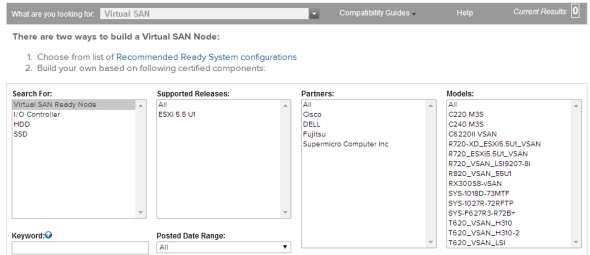 VSAN HCL