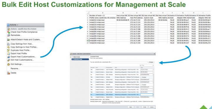 VMware Update Manager 6.5 bulk edit export/import